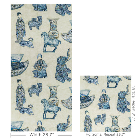 Lee Jofa TAMBELAN PAPER PORCELAIN Wallpaper