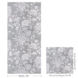 Brunschwig & Fils LES PIVOINES GREY Wallpaper