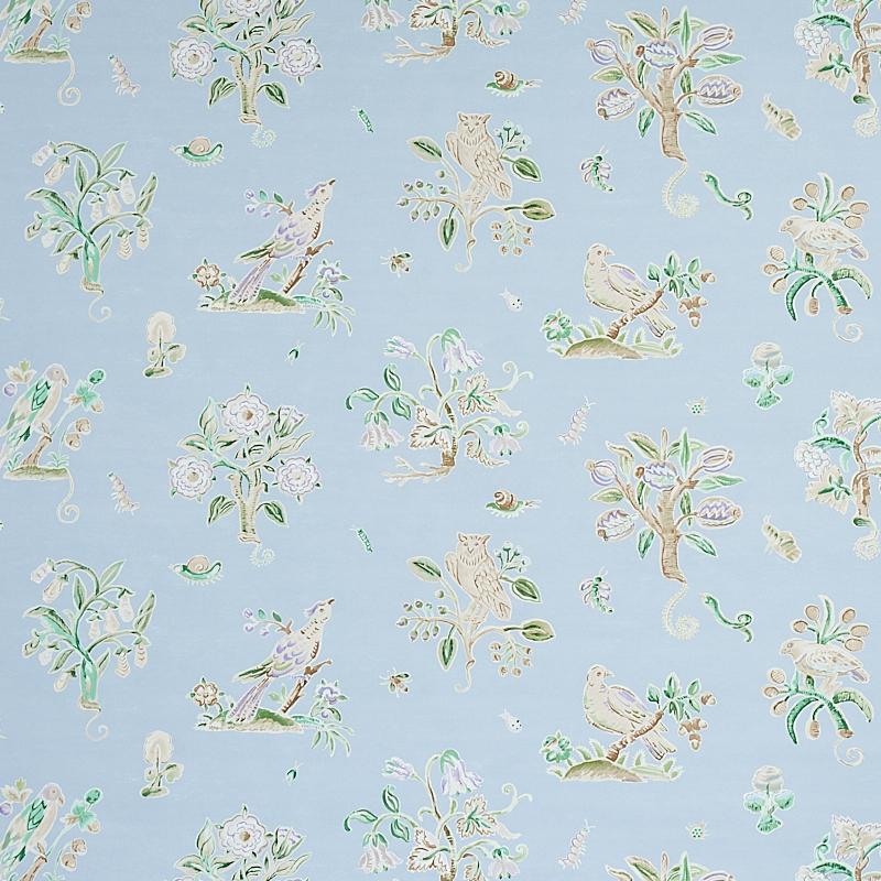 Schumacher Magical Menagerie Sky Wallpaper