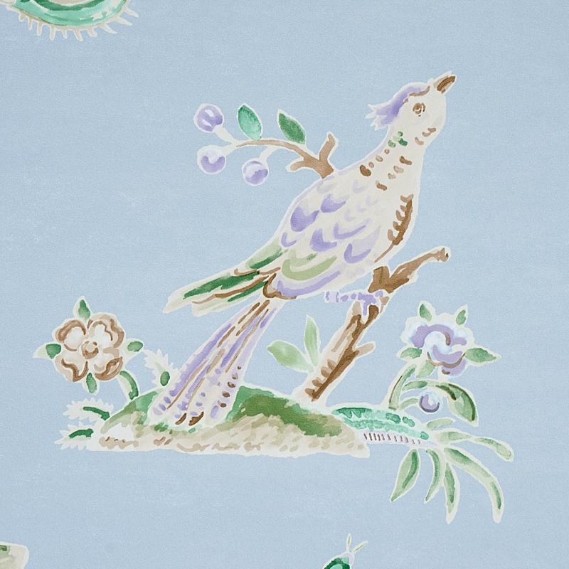 Schumacher Magical Menagerie Sky Wallpaper