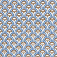 Schumacher Abelino Blue & Brown Wallpaper