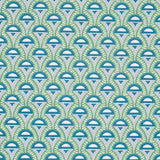 Schumacher Abelino Green & Peacock Wallpaper
