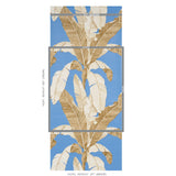 Schumacher Erisimo Blue Wallpaper