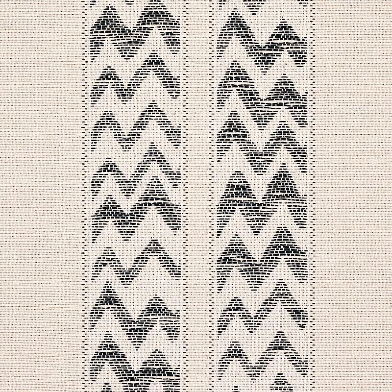 Schumacher Kudu Stripe Black Wallpaper