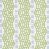 Schumacher Sina Stripe Green Wallpaper