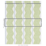 Schumacher Sina Stripe Green Wallpaper