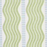 Schumacher Sina Stripe Green Wallpaper