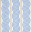 Schumacher Sina Stripe Blue Wallpaper