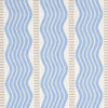 Schumacher Sina Stripe Blue Wallpaper