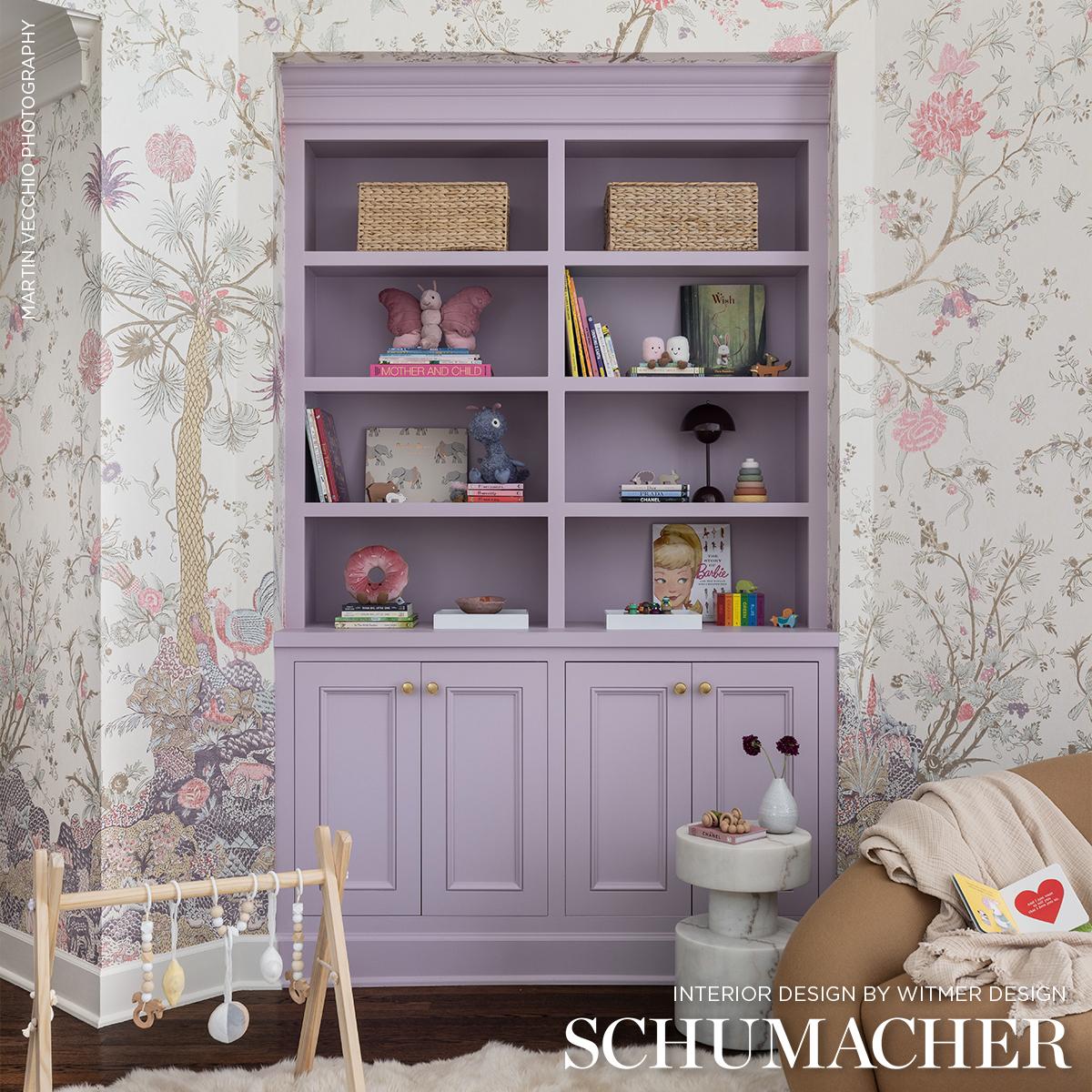 Schumacher Amaltas Panel Set Document Wallpaper
