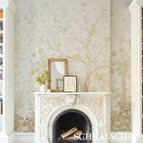 Schumacher Amaltas Panel Set Green & Yellow Wallpaper