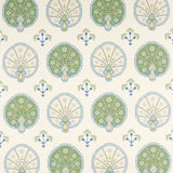 Schumacher Chamba Crown Sisal Green Wallpaper