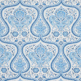 Schumacher Paisley Court Blue Wallpaper