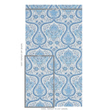 Schumacher Paisley Court Blue Wallpaper