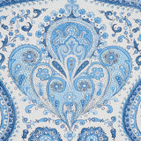 Schumacher Paisley Court Blue Wallpaper