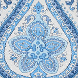 Schumacher Paisley Court Blue Wallpaper