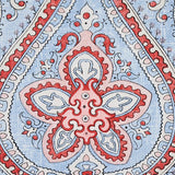 Schumacher Paisley Court Chambray Wallpaper