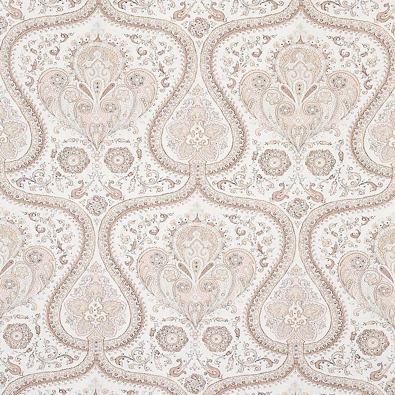 Schumacher Paisley Court Sand Wallpaper