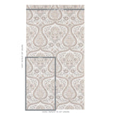 Schumacher Paisley Court Sand Wallpaper