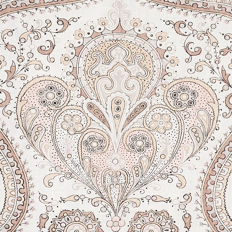 Schumacher Paisley Court Sand Wallpaper