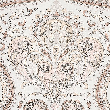 Schumacher Paisley Court Sand Wallpaper