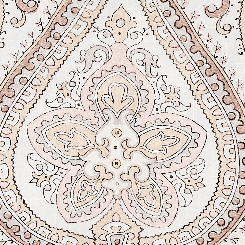 Schumacher Paisley Court Sand Wallpaper
