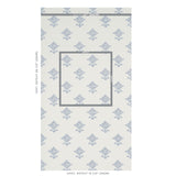 Schumacher Rubia Blue Wallpaper