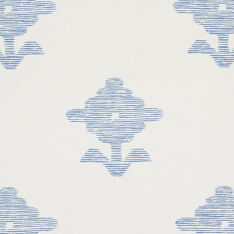 Schumacher Rubia Blue Wallpaper