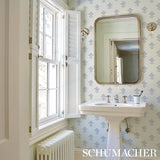 Schumacher Rubia Blue Wallpaper