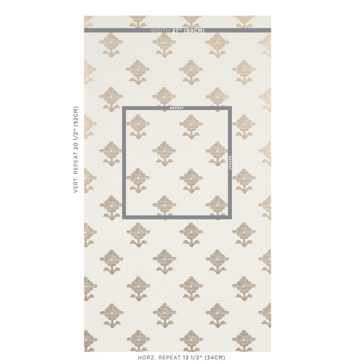 Schumacher Rubia Ivory Wallpaper – DecoratorsBest