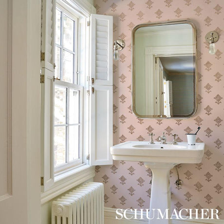 Schumacher Rubia Blush Wallpaper