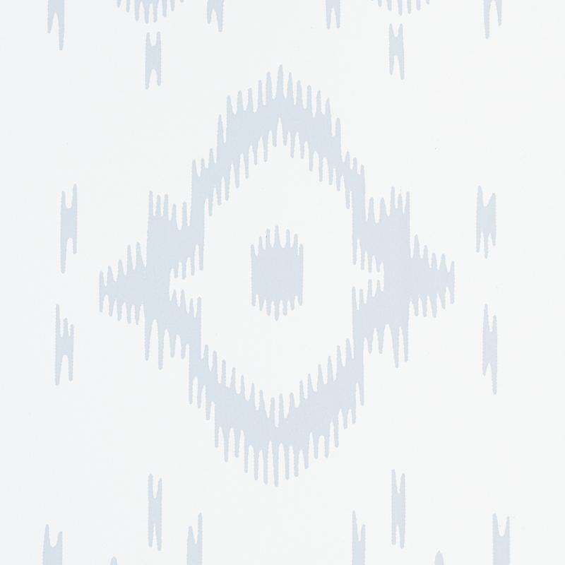 Schumacher Tabitha Orpington Blue Wallpaper