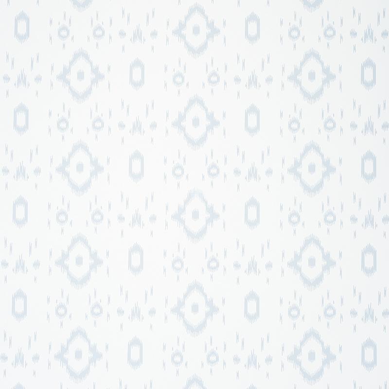 Schumacher Tabitha Orpington Blue Wallpaper