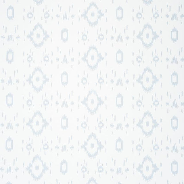 Schumacher Tabitha Orpington Blue Wallpaper