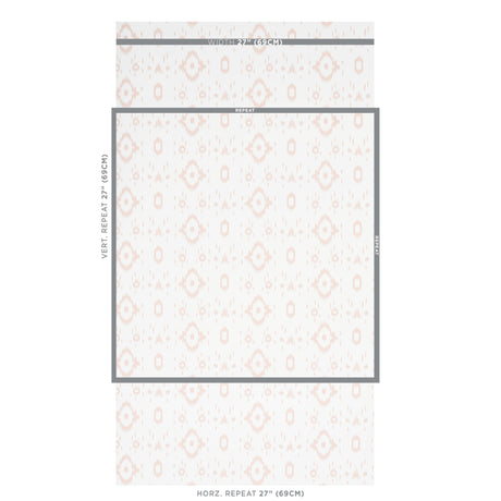 Schumacher Tabitha Quiet Pink Wallpaper