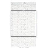 Schumacher Tabitha Soft Grey Wallpaper