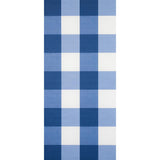 Schumacher Willa Check Large Navy Wallpaper