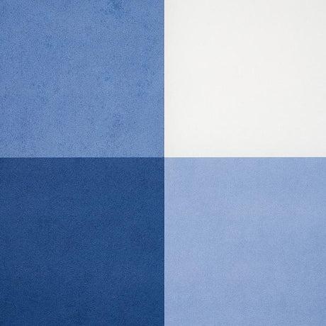 Schumacher Willa Check Large Navy Wallpaper