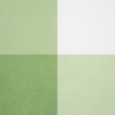 Schumacher Willa Check Large Leaf Wallpaper