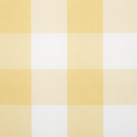Schumacher Willa Check Large Yellow Wallpaper