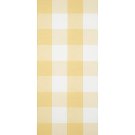 Schumacher Willa Check Large Yellow Wallpaper