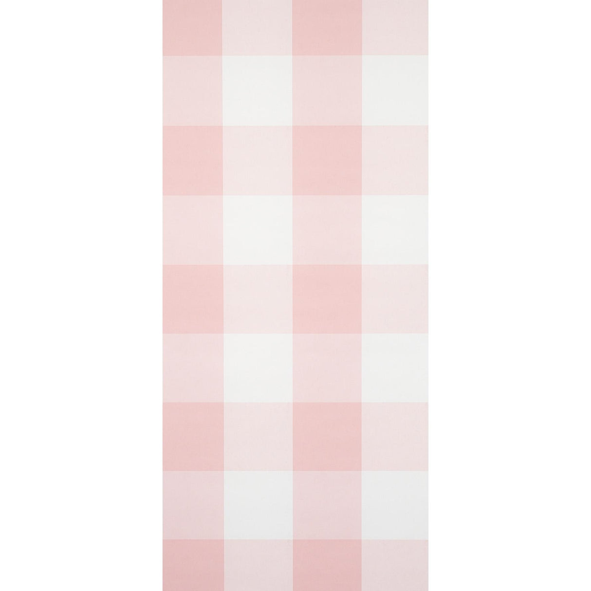 Schumacher Willa Check Large Pink Wallpaper