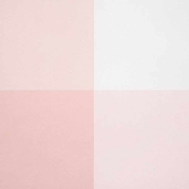 Schumacher Willa Check Large Pink Wallpaper