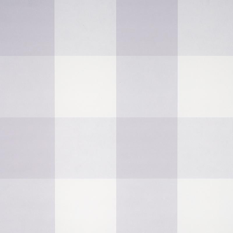 Schumacher Willa Check Large Lavender Wallpaper