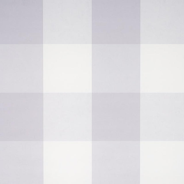 Schumacher Willa Check Large Lavender Wallpaper