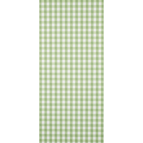 Schumacher Willa Check Small Leaf Wallpaper