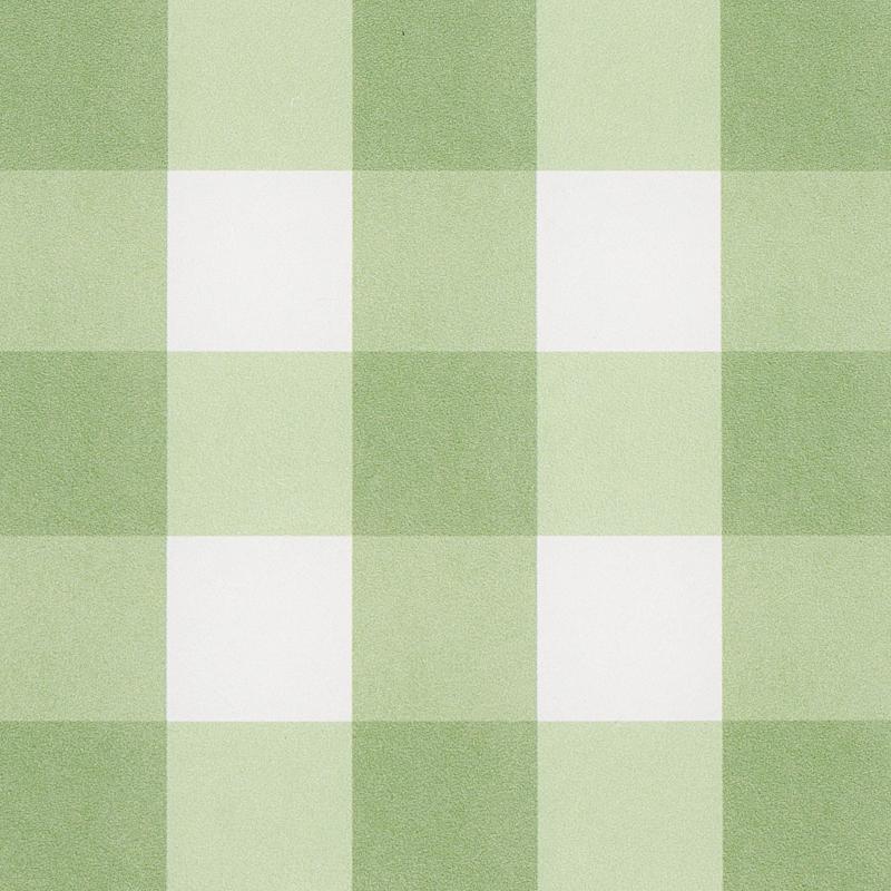 Schumacher Willa Check Small Leaf Wallpaper