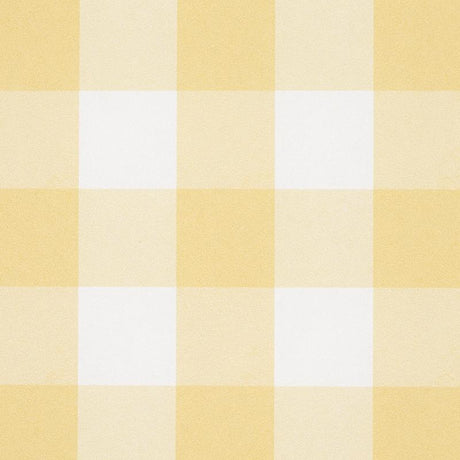 Schumacher Willa Check Small Yellow Wallpaper