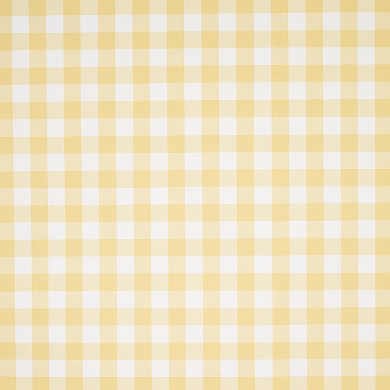 Schumacher Willa Check Small Yellow Wallpaper