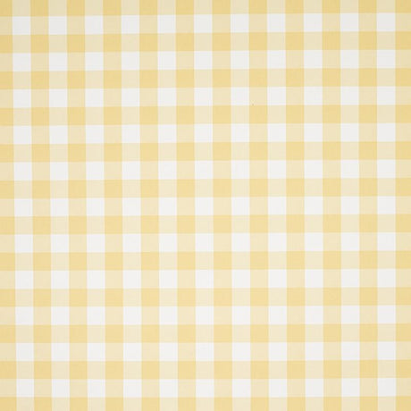 Schumacher Willa Check Small Yellow Wallpaper